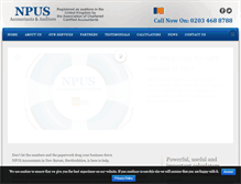 Tablet Screenshot of npus-accountants.co.uk